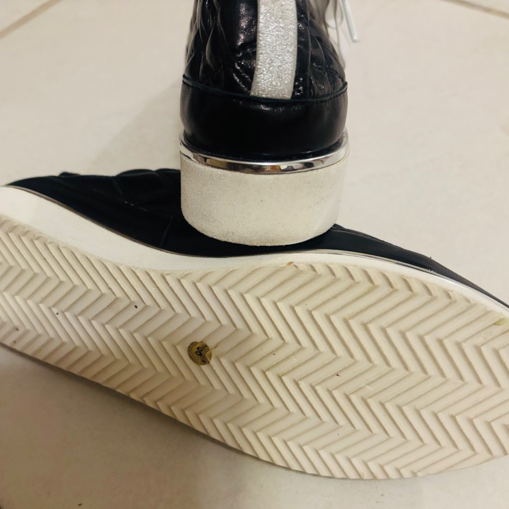 Ron White Novella Quilted sneakers black /silver size 361/2 - Picture 5 of 6
